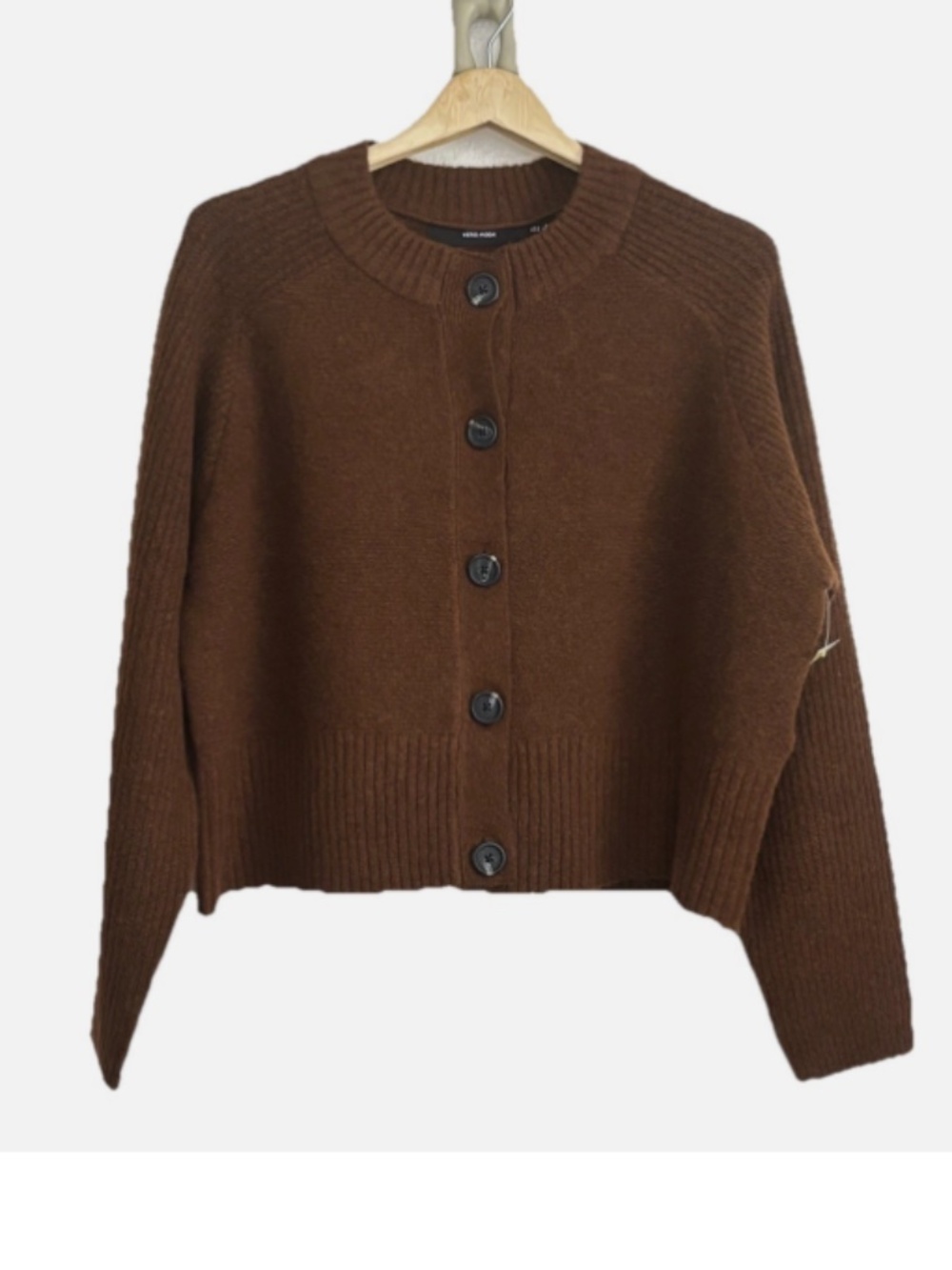 VERO MODA Woman 8% Wool Blend Button Cardigan Sweater Size: XL
